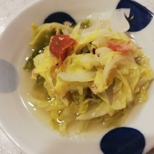 1工程❗️✨キャベツとツナの梅煮【和食・副菜】